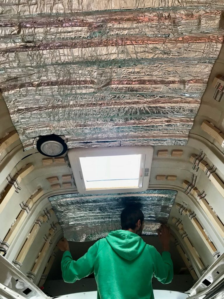 Aislante termico para furgonetas